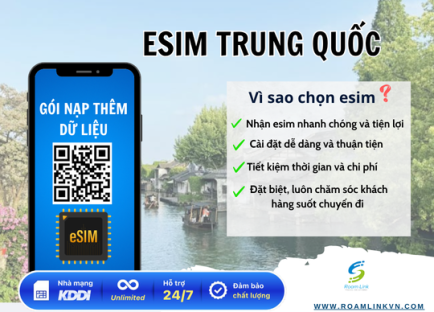 ESIM Trung Quốc : Gói Nạp Thêm Dữ Liệu
