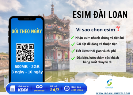 ESIM Đài Loan - Gói Theo Ngày