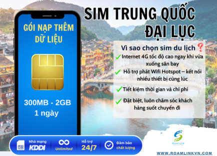 Sim Trung Quốc-Gói nạp thêm dữ liệu