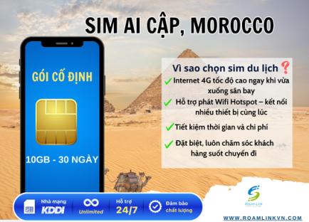 Sim Ai Cập, Morocco: Gói cố định