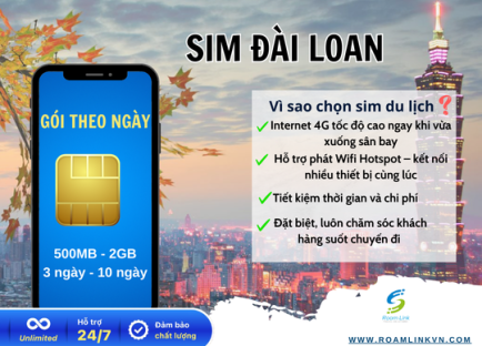 Sim Đài Loan - Gói Theo Ngày