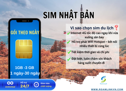 Sim Nhật Bản - Gói Theo Ngày