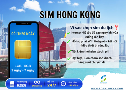 Sim Hong Kong - Gói Theo Ngày